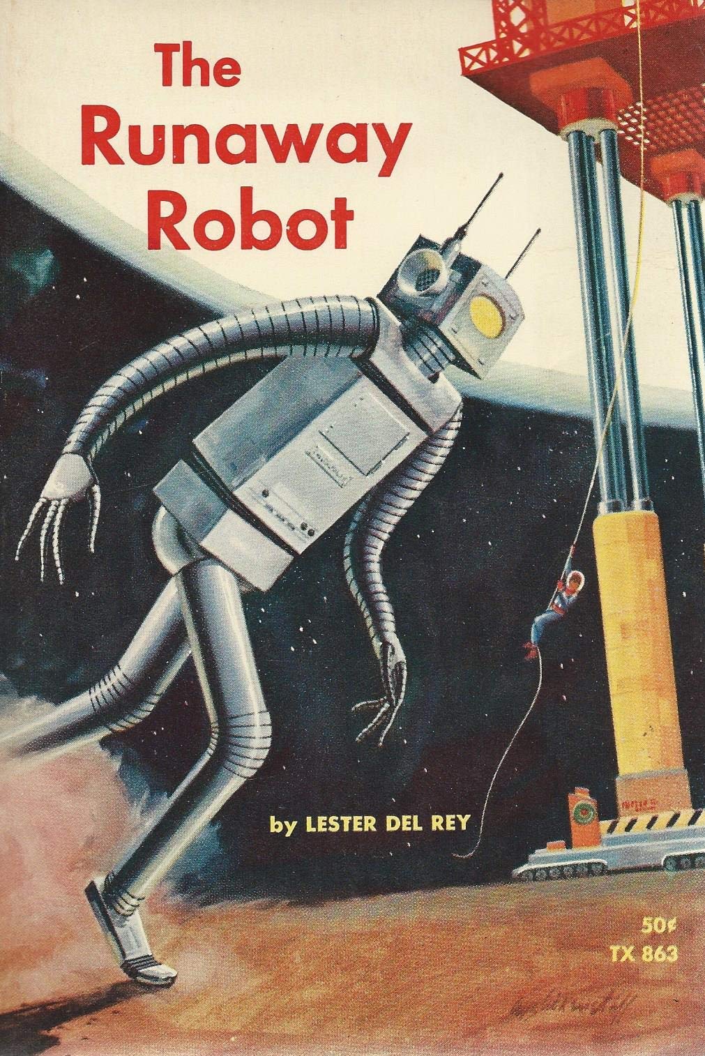 The Runaway Robot Vintage Sci-Fi Book Cover