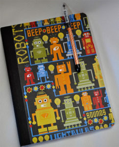 Retro Robot Notebook