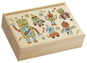 Retro Robot Pencil Box