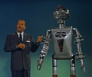 Walt Disney and a Robot