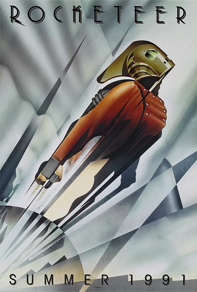 The Rocketeer Original Art Deco Movie Poster