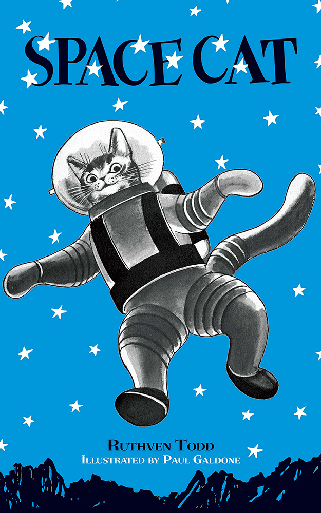 Space Cat Vintage Science Fiction Book Cover