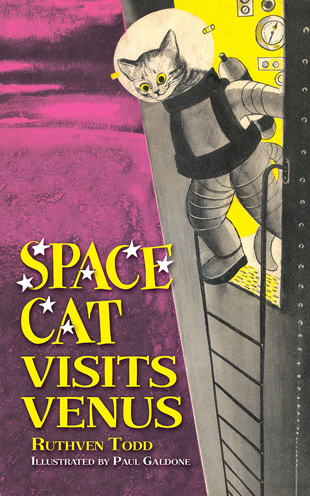 Space Cat Vintage Sci-fi Children's Books from the 1950s - The